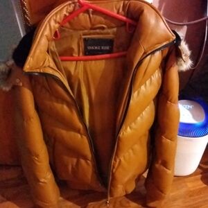 Smoke Rise Women's Tan Puffer Jacket
